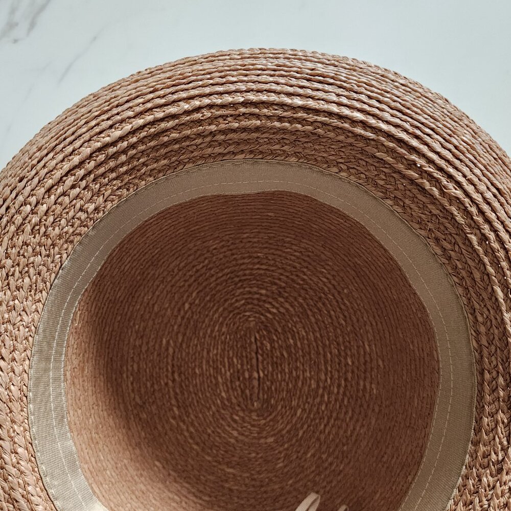 Helen Kaminski Tan Straw Cloche Hat - Picture 7 of 11